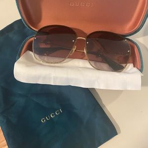 gold real gucci sunglass